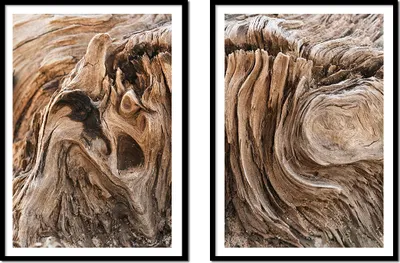 Obrázok produktu pre Maliarsky plagát v ráme, 53 x 73 cm, diptych, sada 2 kusov, abstraktný boho motív, P2172