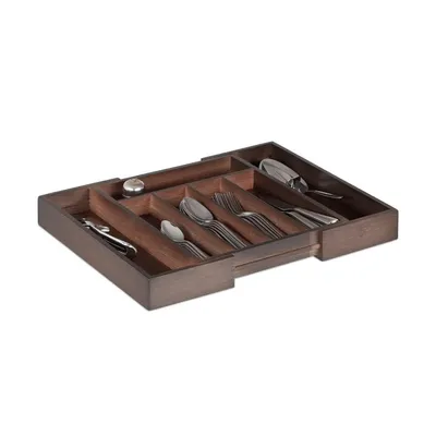Produktbild von Priehradky na príbory Bamboo tmavohnedé, rozšíriteľné, RD3241
