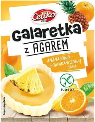 Produktbild von Glutenfreies Ananas-Orangen-Agar-Gelee 45g Celiko
