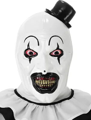 Produktbild von Horrorclown - Halloween Maske Herren Gruselkostüm