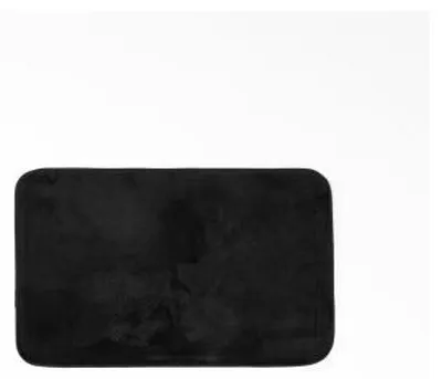 Image de Tapis rectangulaire - Noir - Flanelle