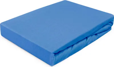 Produktbild von Spannbettlaken, mit Gummiband, Jersey 90x200 Dunkelblau