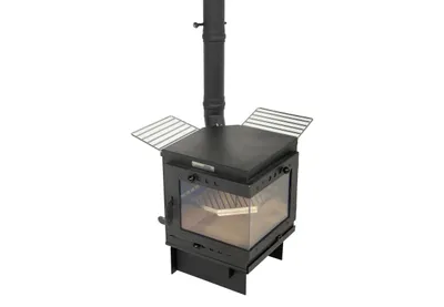 Produktbild von Bison Zeltherd Terassenofen Ofen- starker Holzofen für Camping Terrasse Garten und Outdoor