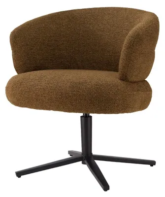 Imagen del producto de Sillón Blake, 65 x 81 x 69 cm. Fabricado en poliéster y acero, color marrón.