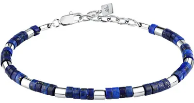 Produktbild von Herren Perlenarmband mit Lapislazuli Pietre S1736