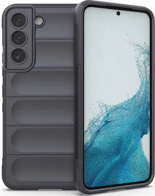 Produktbild von Samsung S22 5G Hülle, Weich TPU Silikon Stossfest Anti-rutsch Schutzhülle für Samsung Galaxy S22 5G Dunkelgrau