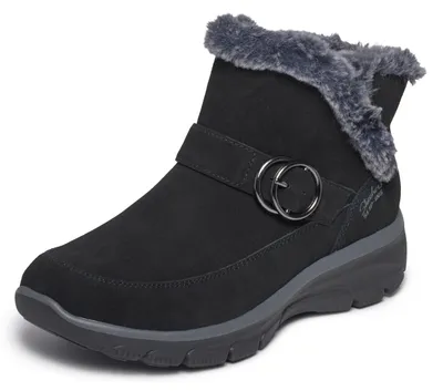 Produktbild von Skechers Damen Easy Going Turnschuhe, Black Suede/Faux Fur, 36 EU