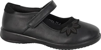 Produktbild von Boulevard - Mädchen Riemchenschuhe, Blumen DF4574 (25 EU) (Schwarz)