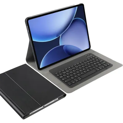 Productafbeelding van Tablet Hoes met Toetsenbord geschikt voor OnePlus Pad 4 - AZERTY Bluetooth Keyboard Case - Zwart