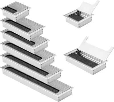 Produktbild von Edelstahl 80mm Kabeldurchführung Aluminium Kabeldurchlass Kabelauslass ALU 80x80mm