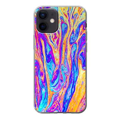 Produktbild von MuchoWow® Handyhülle Schutzhülle Hülle für iPhone 12 Kunst - Farben - Psychedelisch Silikon Softcase Handy Hülle - Schutzhülle
