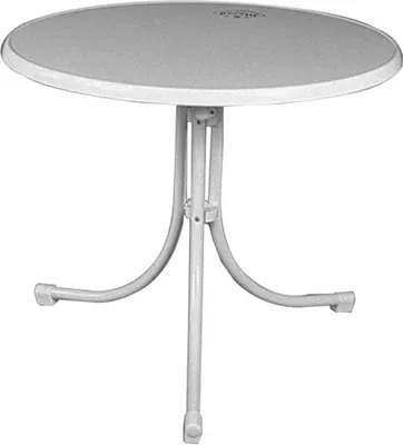 Produktbild von Boulevard-Klapptisch 85 cm wei Gestell aus Stahl in wei, Tischplatte aus Sevelit in wei