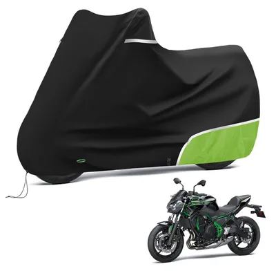 Image de Housse de moto d'extérieur, adaptée aux modèles Kawasaki Z650, Z900, Z1000, Z750, ER6N et Z800 (sans top case) ; housse de moto imperméable et résistante aux intempéries, en tissu Oxford 420D.