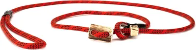 Produktbild von Mystique® Field trial Moxonleine Retrieverleine 6mm 130cm mit Zugbegrenzung rot / schwarz