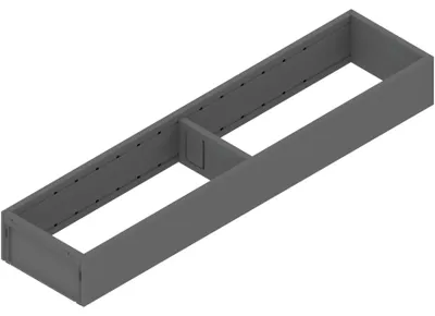 Immagine prodotto di Blum AmbiaLine, cassettiera stretta con divisorio 422x100x50 mm, grigio orione