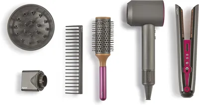 Image de Casdon Dyson : Coffret de coiffure Supersonic & Corrale Deluxe - Jouet lisseur et sèche-cheveux avec fonctions réelles - doté d'effets lumineux et sonores interactifs - pour les enfants à partir de 3 ans