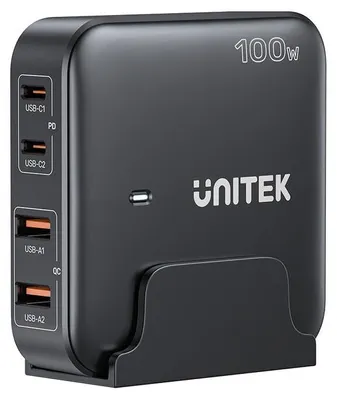 Obrázok produktu pre UNITEK P1229ABK01-EU 100w, Vnútorný, AC, 22,5 V, 1,5 m, Čierna, Biela