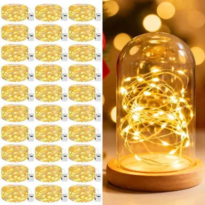 LED Lichterkette 30er-Pack, 3 Modi, 2 m, 20 LEDs, Warmweiß