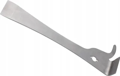 Produktbild von Edelstahl Imkerei-Hobelwerkzeug mit Rahmenheber 26 cm – Edelstahl Imkereibarbe, Stockmeißel mit Rähmchenheber