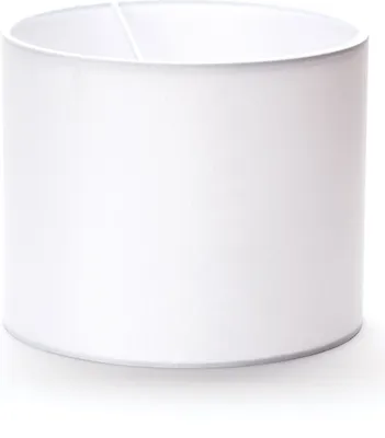 Obrázok produktu pre Tienidlo (Ø 20 cm), textilné, výška 16,5 cm, okrúhle, montáž do objímky E27 E14 mm, náhradné tienidlo pre závesné lampy, stojacie lampy, stolové lampy, biele