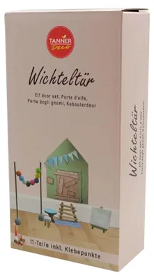 Produktbild von tanner DER KLEINE KAUFMANN TANNER Deco - Wichteltüre "Mumpel", mit verschiedenen Artikeln, für Kinder, Wichteltüre 9022.2