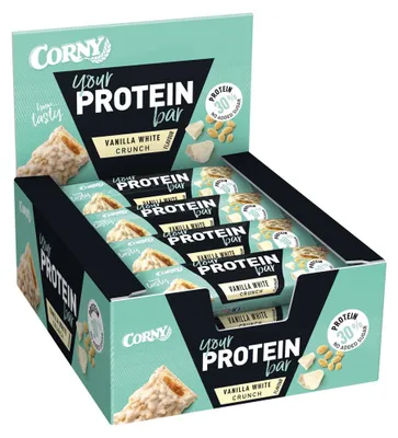 Produktbild von Corny your Protein bar Vanilla White Crunch Riegel 45g 12er Pack