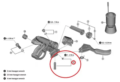 Produktbild von SHIMANO Hebelachse für BL-M8200, m.Befestigungsschraube general - 8200,.
