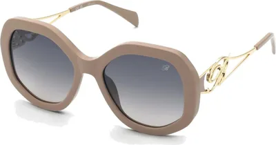 Produktbild von Blumarine SBM892 Beige lucido 55/19/140 Damen Sonnenbrillen