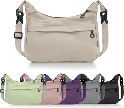 Imagen del producto de Bolso bandolera para mujer, con correa ajustable, de nylon, ideal para el uso diario