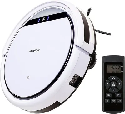 Produktbild von MEDION MD19500 Reinigungsroboter, Li-Ion, für Parkett und Teppiche, Fernbedienung
