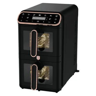 Zdjęcie produktu dla Air fryer Frytkownica beztłuszczowa podwójna 11L Black Rose Collection BerlingerHaus BH-9802