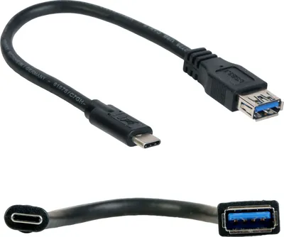 Image de Câble USB-C USB 3.1 USB-C mâle vers USB-A femelle