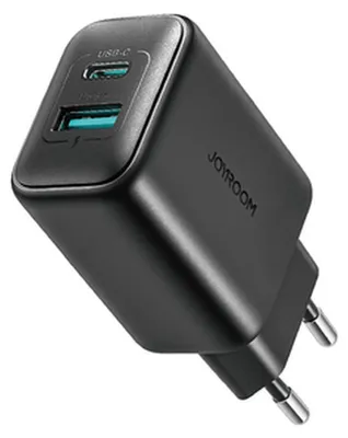 Produktbild von Joyroom JR-TCF13 Dual-Port (A+C) 25W Ladegerät (schwarz)