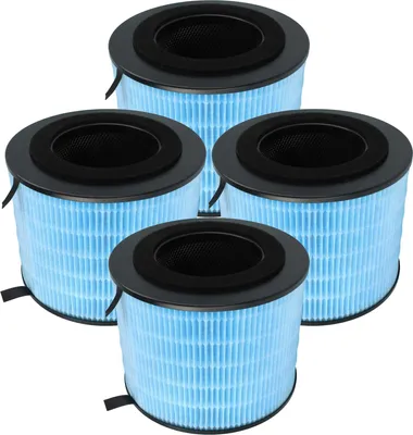 Produktbild von vhbw 4x Luftilter kompatibel mit Philips AMF220 Luftreiniger - Kombifilter Aktivkohle + Schwebstofffilter