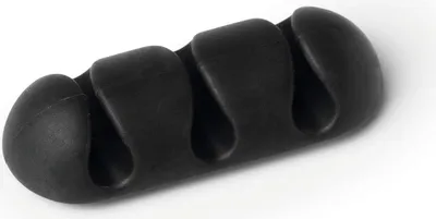 Produktbild von Durable 503937 Kabel-Clip CAVOLINE® CLIP 3 - 20 x 12 x 52 mm, graphit, Kunststoff, 2 Stück