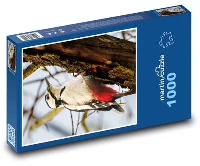 Obrázek produktu pro Puzzle 1000 Strakapoud na větvi - martinpuzzle