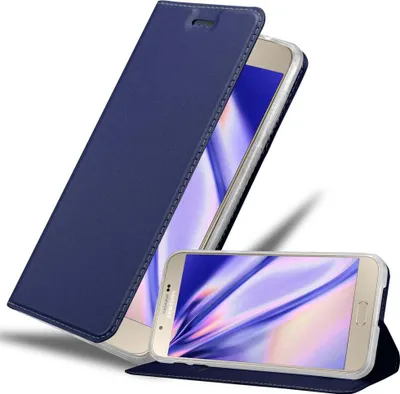 Obrázok produktu pre Cadorabo puzdro na mobilný telefón pre Samsung Galaxy A8 2015 ochranné puzdro v modrej farbe Cover Etui Book Case Booklet