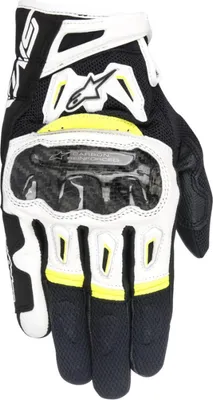 Immagine prodotto di Guanti SMX-2 AIR CARBON, ALPINESTARS (nero/bianco/giallo fluo, taglia S)