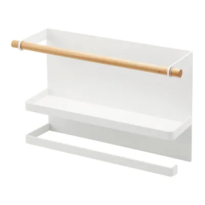 Produktbild von Yamazaki Hakui 5087 Magnetický držák na ručníky a fólie, bílý