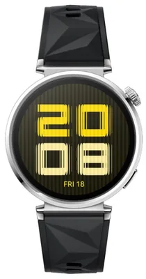 Produktbild von Huawei Watch GT5 Jana-B19F, 1,32 Zoll, Amoled 466 x 466 PPI 352, , BT5.2 BLE/BR/EDR, 5 ATM, 524 mAh, Screenshot-Freigabe, untersttzt Nachrichteneingabe, Nachrichtenbenachrichtigungen, Akkulaufzeit bis zu 7 Tage, Kompatibel mit iOS- und Android-Gerten, Schwarzes Fluorelastomer