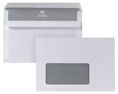 Zdjęcie produktu dla Koperta POSTHORN C6 1000 sztuk koperta z okienkiem papier samoprzylepny, (28,85)