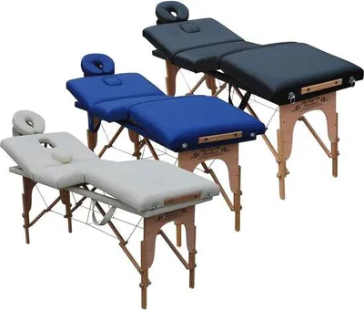 Produktbild von Famanu Massagetisch faltbar mit Höhenverstellung und Tragetasche - Schwarz