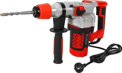 Produktbild von Elektrohammer, 2200W Leistung, 6 austauschbare Bohrer, Rot