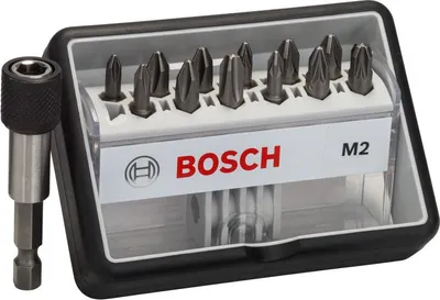 Produktbild von 12+1-tlg. Schrauberbit-Set, Robust Line, M PH/PZ, Extra Hard-Ausführung