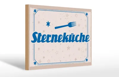 Produktbild von Holzschild Spruch 30x20cm Sterneküche