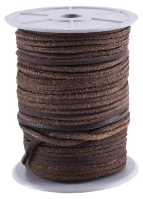 Produktbild von Vierkantriemen aus Leder braun, 50 m Rolle