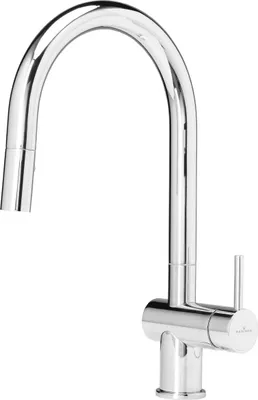 Produktbild von Reginox Armatur R31650 FLINT CHROM mit ausziehbarem Auslauf / Küchenarmatur / Einhebelmischer