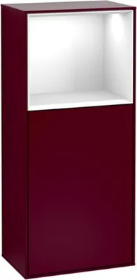 Produktbild von Villeroy & Boch V&B Seitenschrank FINION 418x936x270 Ans re Reg gls wh/Peony