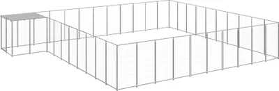 Produktbild von Möbel Hundezwinger Silbern 31,46 m² Stahl - Sonstiges Hundezubehör 3082247