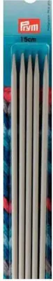 Produktbild von Prym HN Strumpfstricknadeln ALU 20 cm 2,00 mm grau